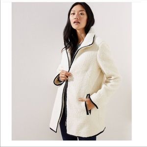 Loft Sherpa Sherpa Funnel Neck Peacoat